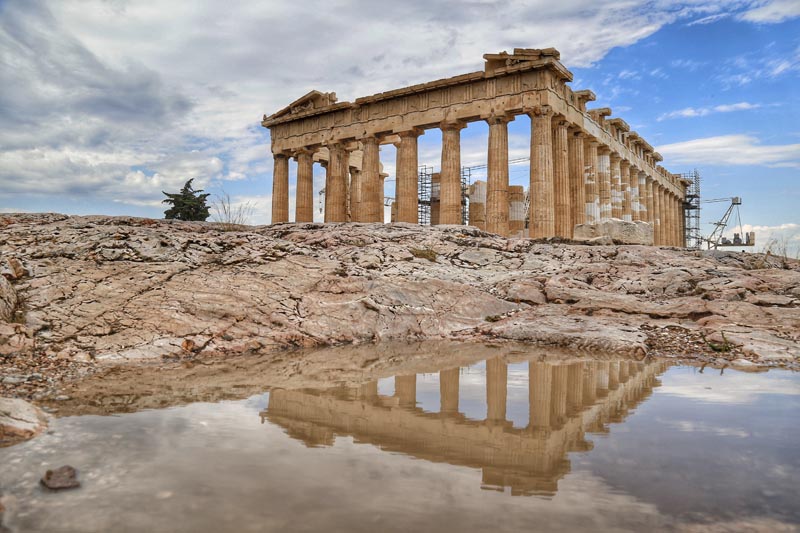 The Parthenon in Acropolis. Photo by Eleftheria Konsolaki